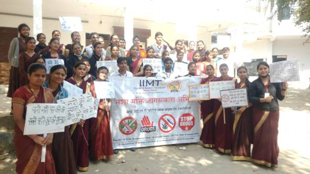 IIMT College of Science & Technology has organized Rally on Nasha Mukti